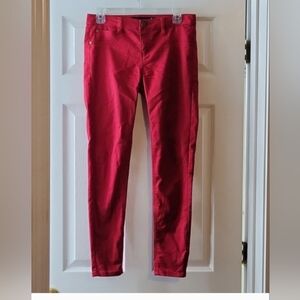 Tinseltown Women's Bold Redish  Skinny Jeans